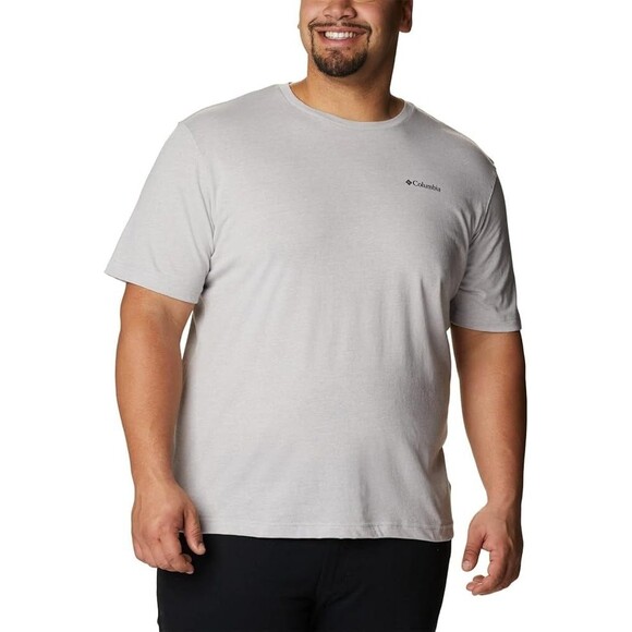 Columbia Men's Thistletown Hills Short Sleeve T-shirt Casual Gray Heather XL - Picture 1 of 10